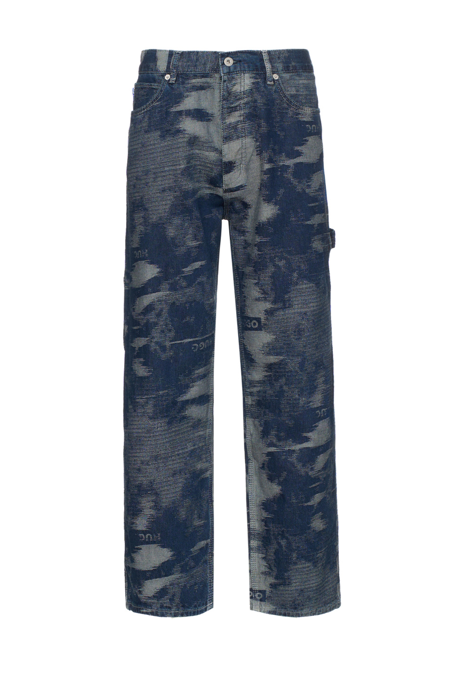 Мужской HUGO Джинсы из хлопка с принтом (цвет ), артикул 50547642 | Фото 1