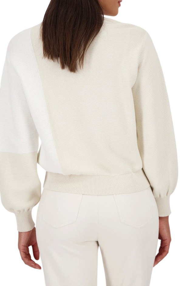 Джемпер со стразами|Основной цвет:Кремовый Женский Monari Джемпер со стразами (цвет ), артикул 808954 | Фото 3