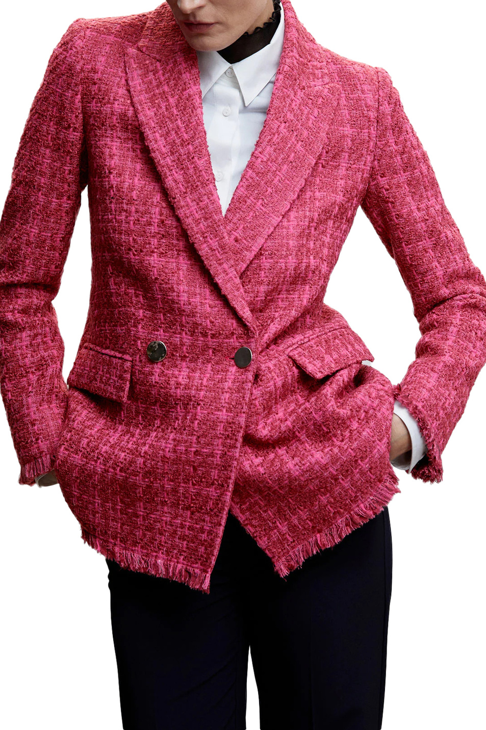Женский Mango Твидовый пиджак QUINTIN на пуговицах (цвет ), артикул 47965868 | Фото 3