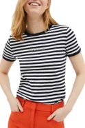 Женский Max&Co Футболка LOGOTEE из натурального хлопка в полоску (цвет ), артикул 49749123 | Фото 3