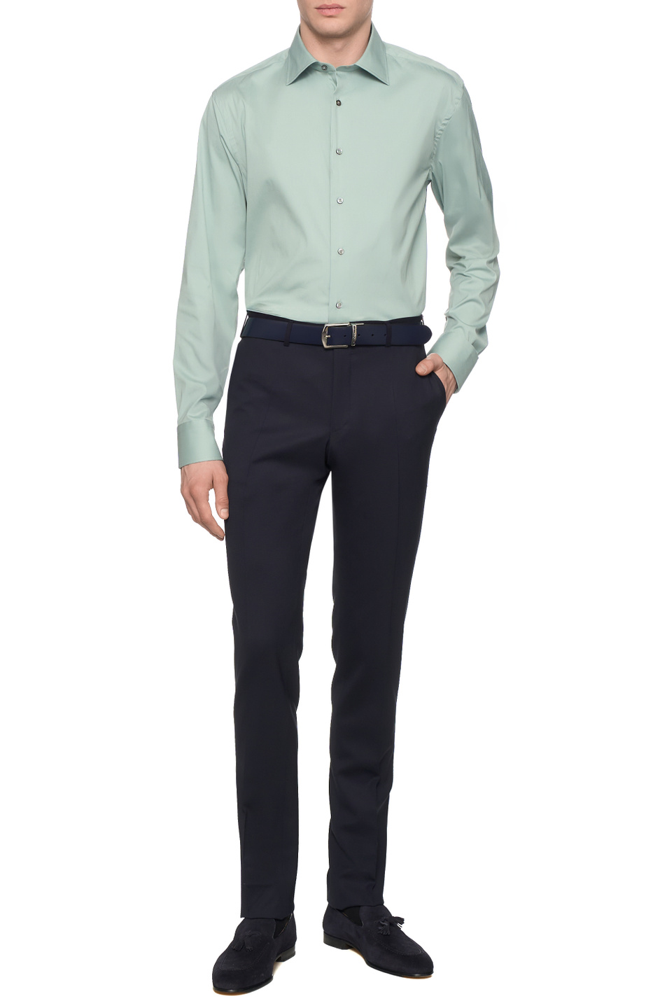 Мужской Canali Рубашка из смесового хлопка (цвет ), артикул CCL7018GA03292 | Фото 3