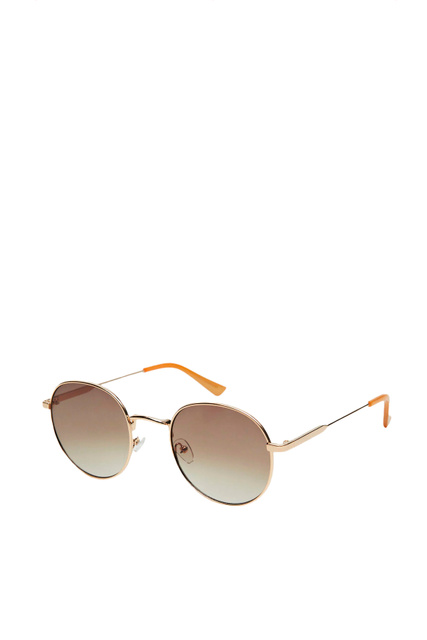 Солнцезащитные очки BROOKLYN в металлической оправе|Основной цвет:Золотой|Артикул:27050448 | Фото 1