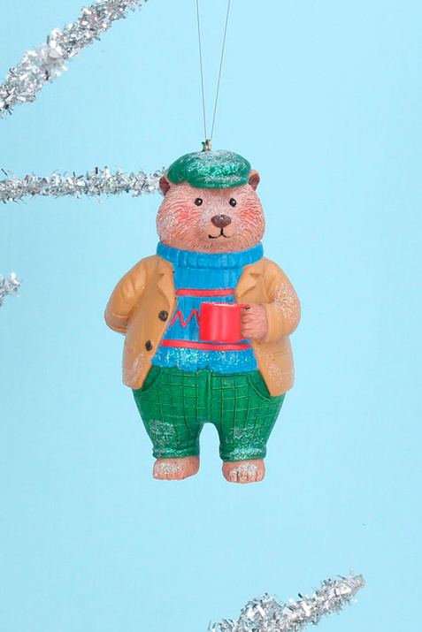 Gisela Graham Елочная игрушка "Папа-медведь" 10 см ( цвет), артикул 13584 | Фото 2
