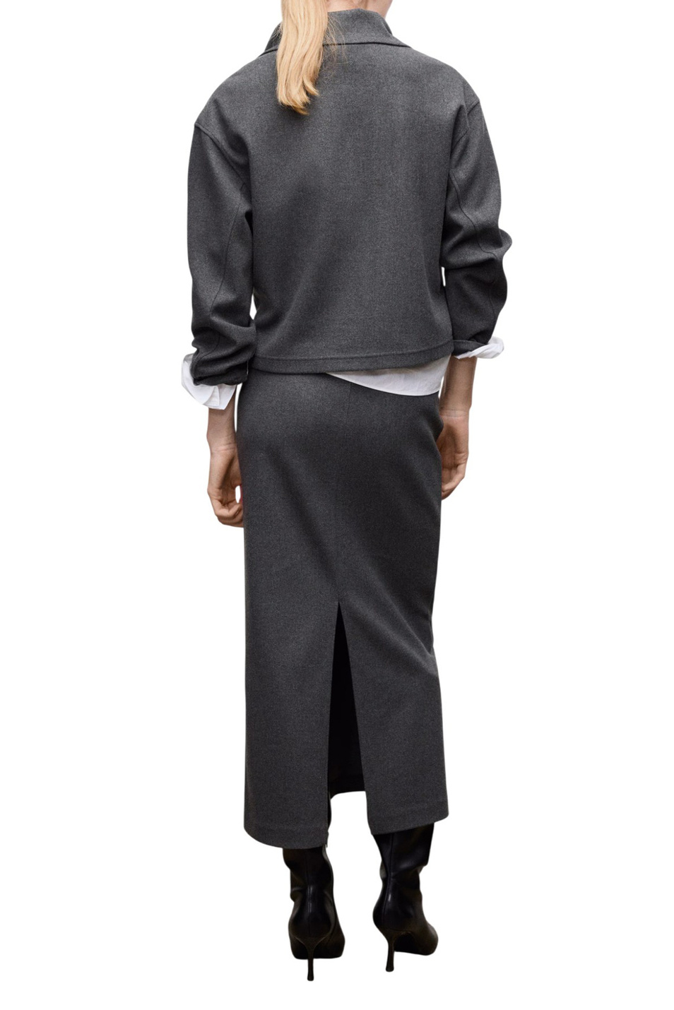 Юбка-карандаш CHILE|Основной цвет:Серый Женский Mango Юбка-карандаш CHILE (цвет ), артикул 27061287 | Фото 4