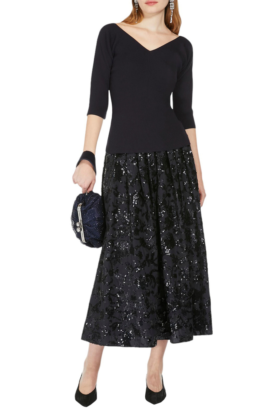 【美品】本日12/23(月)迄　Max Mara Down jacket in water-repellent canvas, midnightblue | 