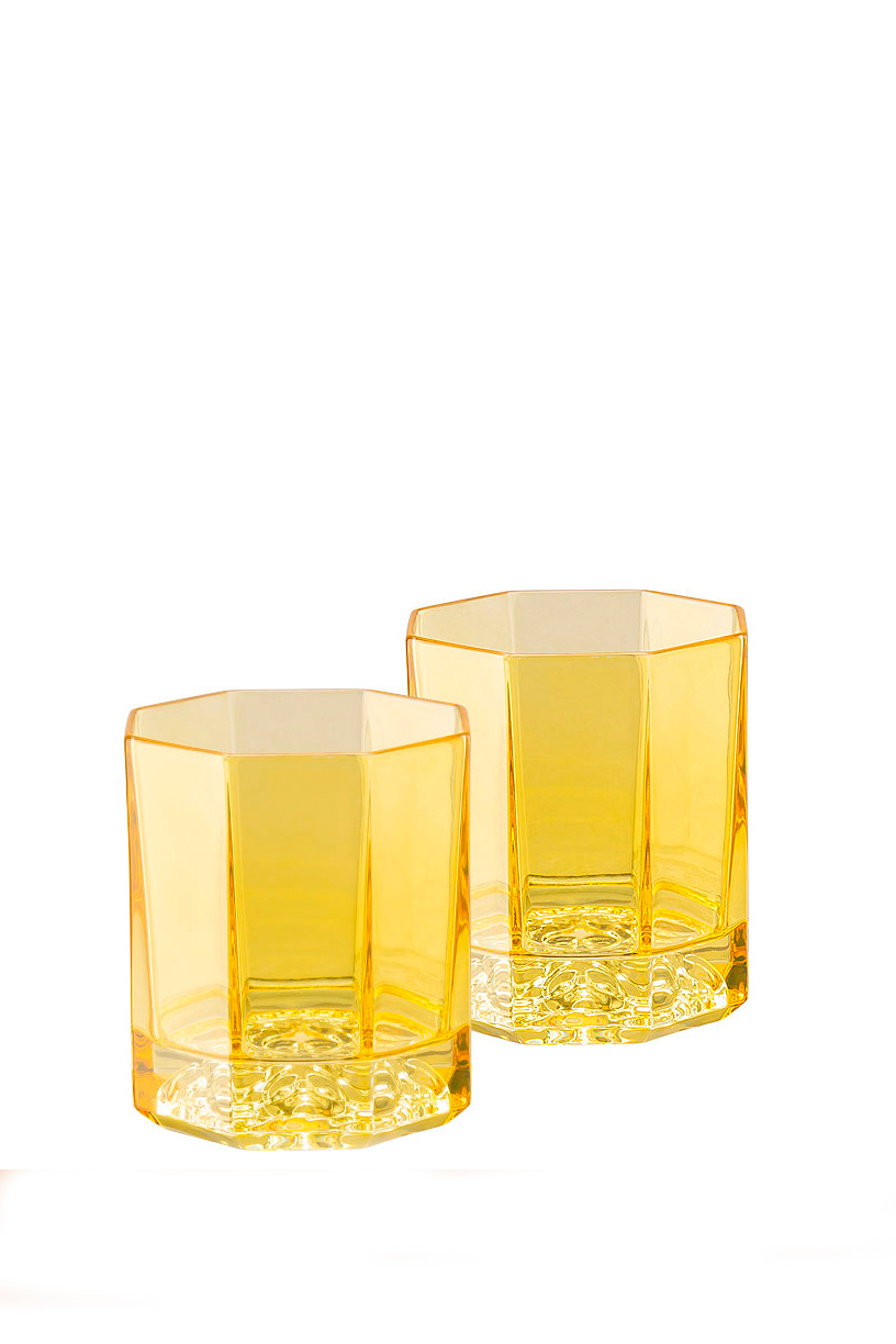 Набор бокалов для виски Versace Medusa Lumiere|Основной цвет:Желтый|Артикул:20665-321508-48870 | Фото 1