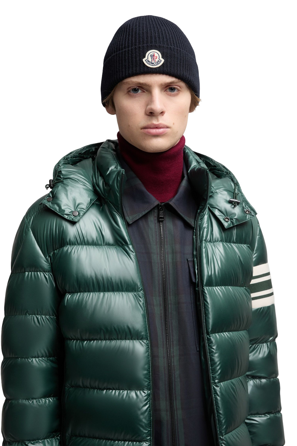 Шапка BERRETTO из шерсти|Основной цвет:Синий Мужской Moncler Шапка BERRETTO из шерсти (цвет ), артикул L20913B70500-A9342 | Фото 3