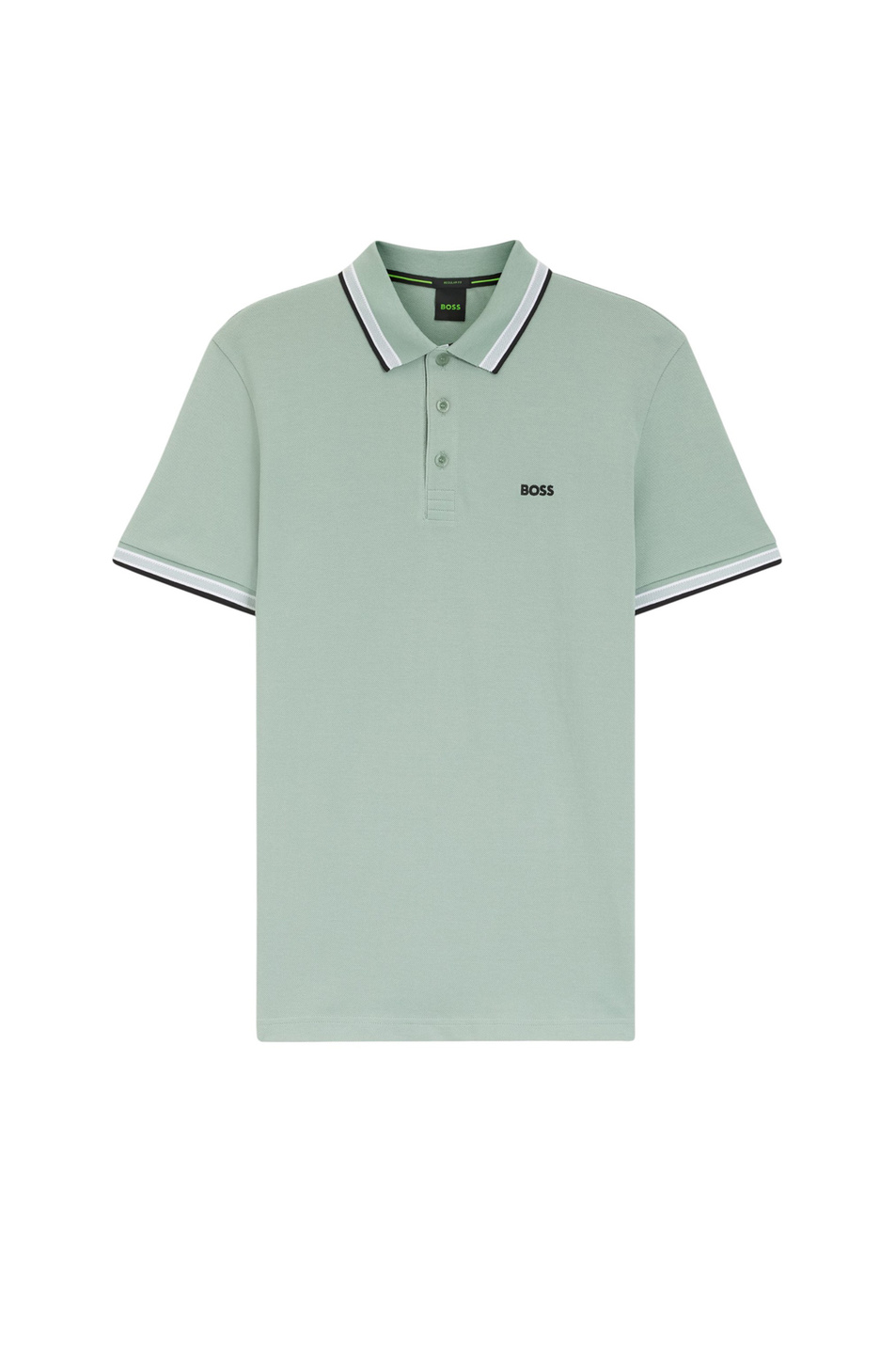 Поло Paddy из натурального хлопка|Основной цвет:Мятный Мужской BOSS Поло Paddy из натурального хлопка (цвет ), артикул 50469055 | Фото 1