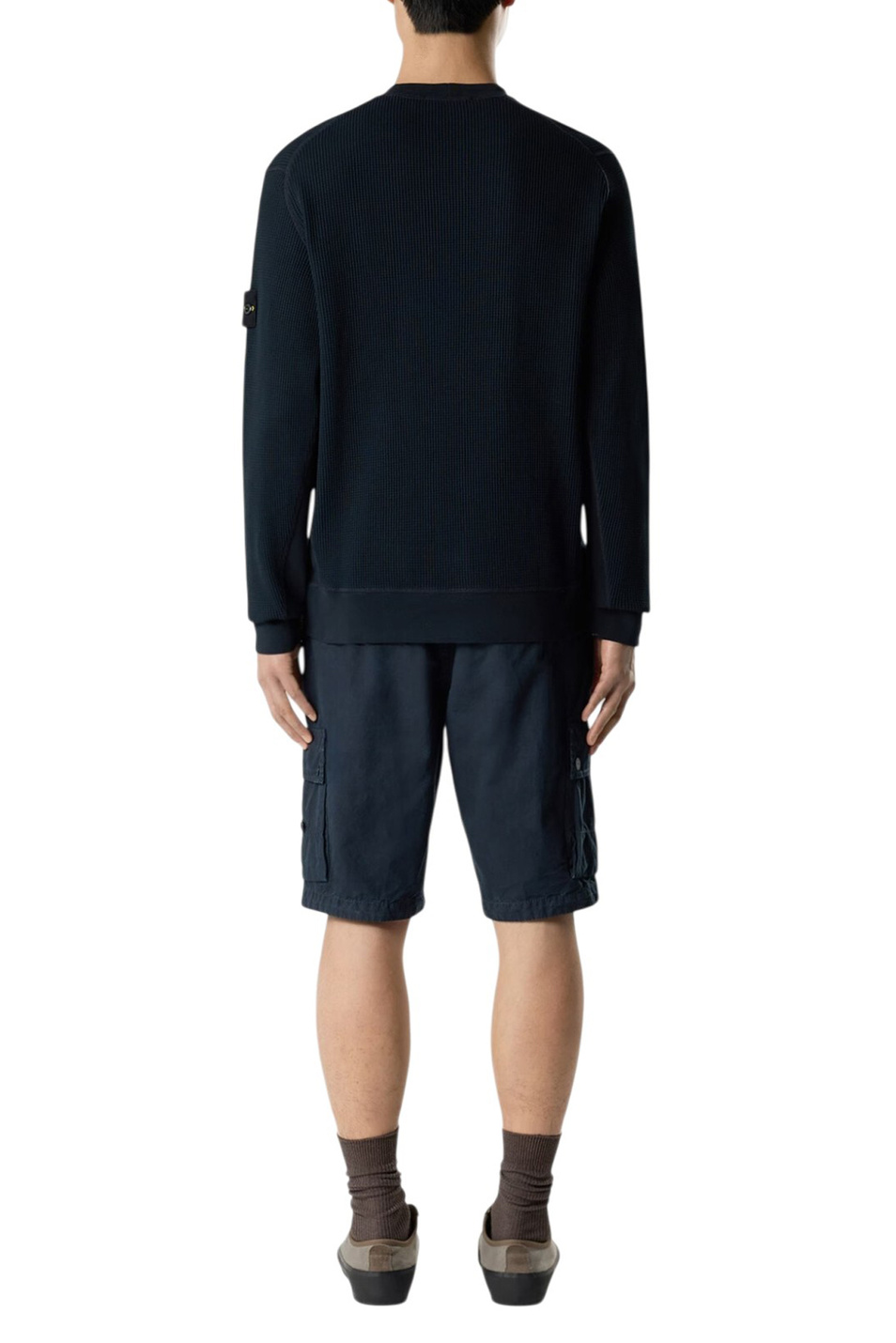 Мужской Stone Island Свитшот из вафельного флиса (цвет ), артикул L1S156100056-S0044 | Фото 4