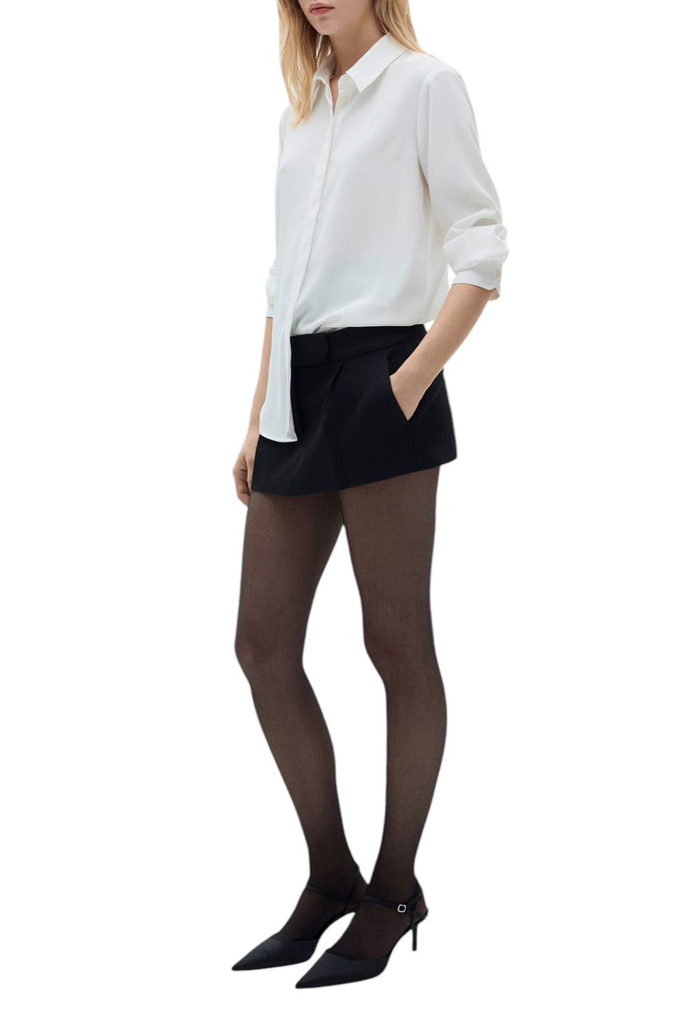 Женский Mango Блузка BASIC свободного кроя (цвет ), артикул 87000351 | Фото 2