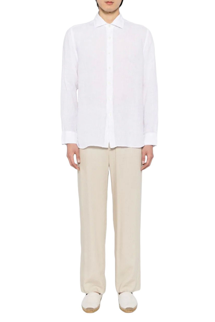 Мужской 120% Lino Рубашка из чистого льна (цвет ), артикул 31ALIM13110000115 | Фото 2
