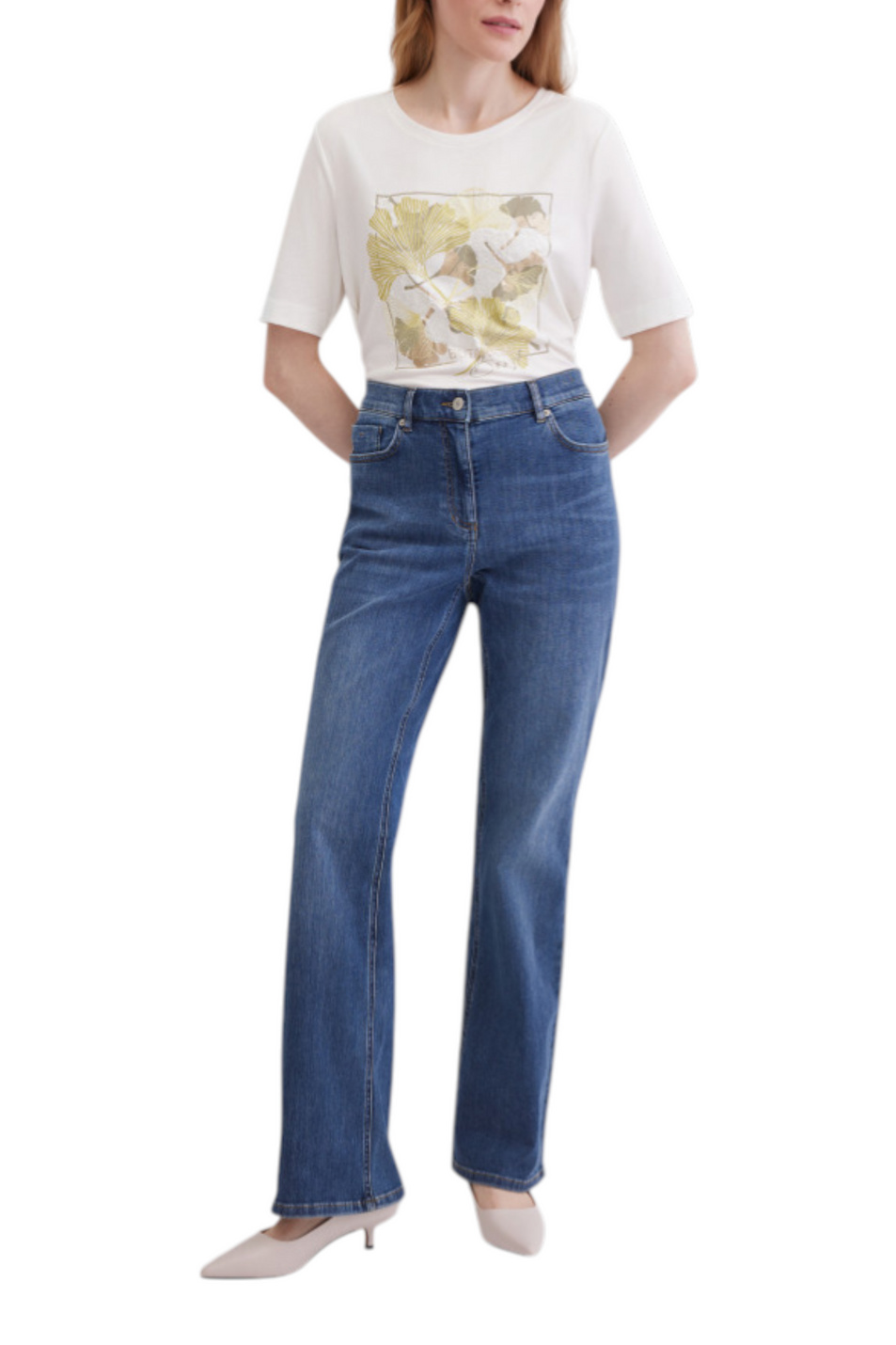 Женский Gerry Weber Джинсы из эластичного хлопка (цвет ), артикул 120010-52008 | Фото 3