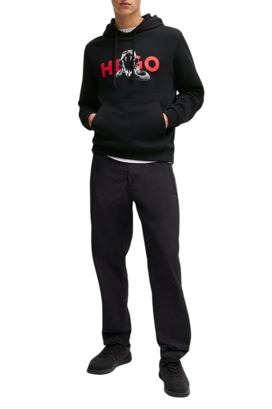 Мужской HUGO Худи Dueleyo из натурального хлопка (цвет ), артикул 50530580 | Фото 2