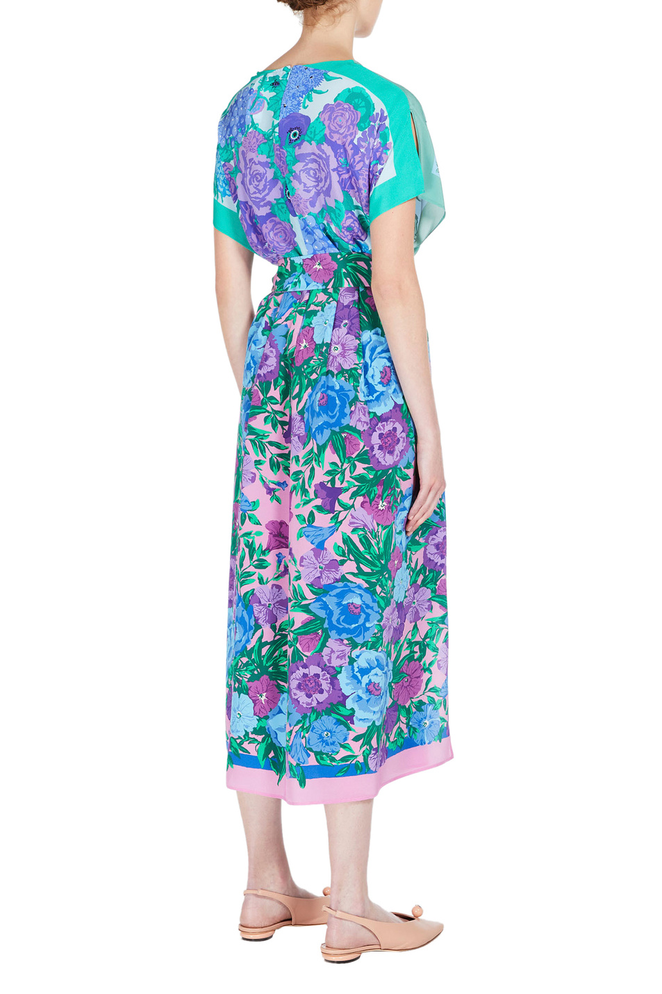 Женский Weekend Max Mara Платье CANOSA из чистого шелка с принтом (цвет ), артикул 2352210431 | Фото 4