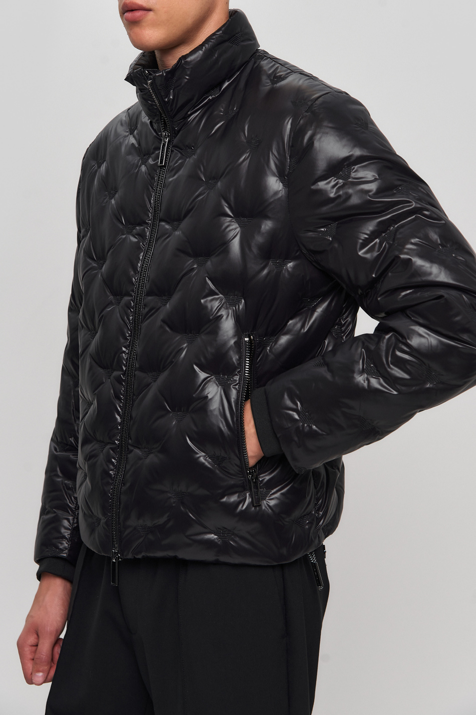 Мужской Emporio Armani Утепленная стеганая куртка из нейлона (цвет ), артикул 6H1BM2-1NLXZ | Фото 5