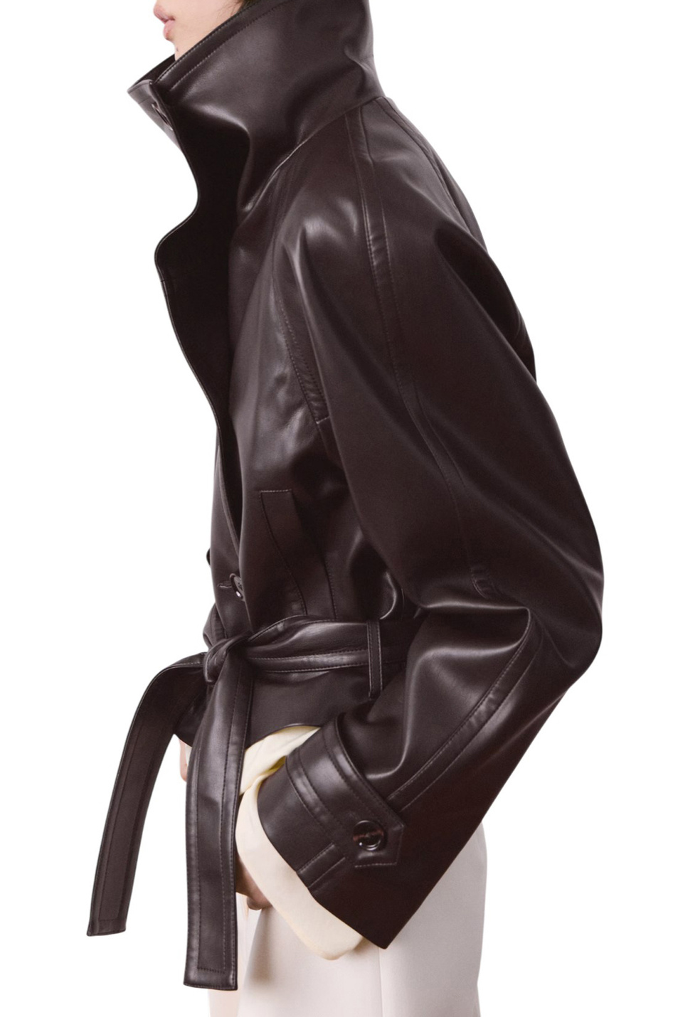 Женский Mango Куртка AURO из искусственной кожи (цвет ), артикул 27074433 | Фото 3