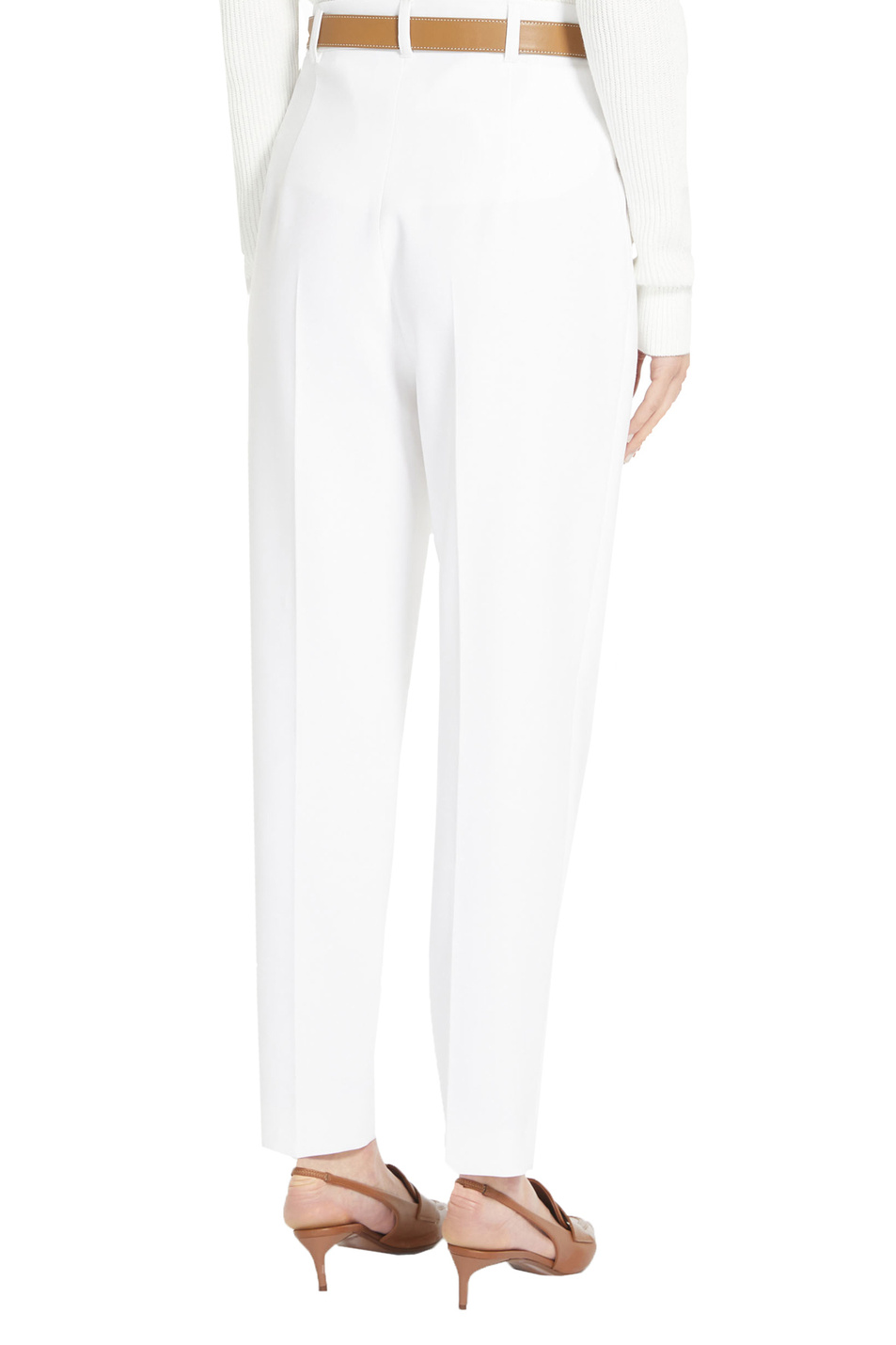 Женский Max Mara Брюки DOLORES из натурального хлопка (цвет ), артикул 2361310537 | Фото 4