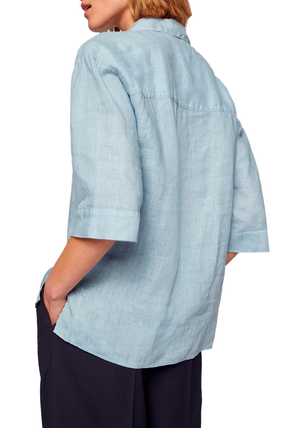 BOSS Рубашка свободного кроя из чистого льна (цвет ), артикул 50469959 | Фото 4