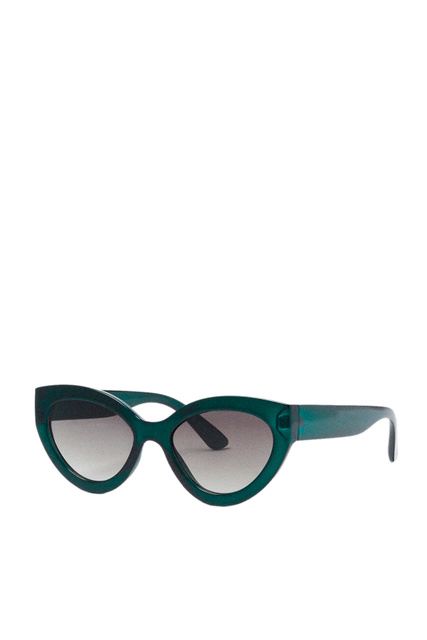 Солнцезащитные очки "кошачий глаз"|Основной цвет:Зеленый|Артикул:203681 | Фото 1