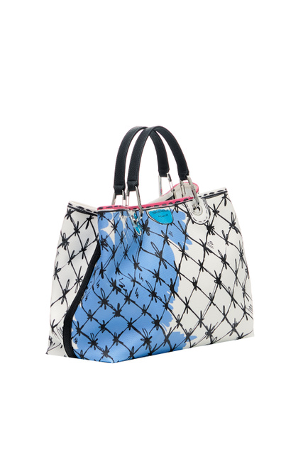 Текстильная сумка с ручками|Основной цвет:Голубой|Артикул:Y3D165-Y401E | Фото 2