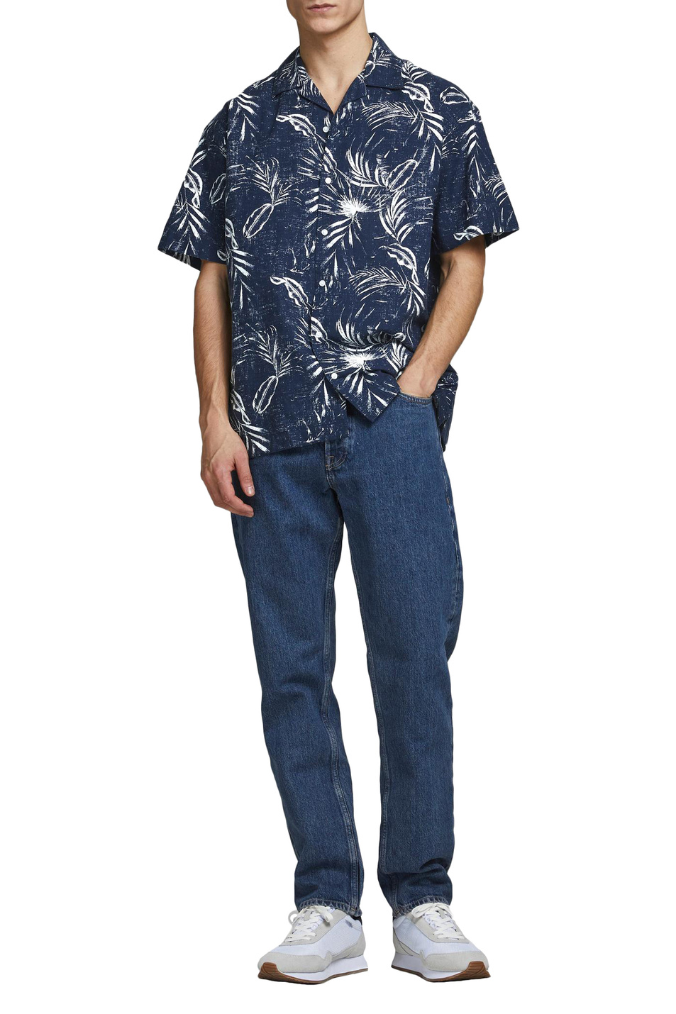 Jack & Jones Рубашка с короткими рукавами и пальмовым принтом (цвет ), артикул 12182753 | Фото 2