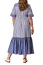 Persona Расклешенное платье-рубашка DRY из хлопкового поплина (Синий цвет), артикул 1222022 | Фото 5