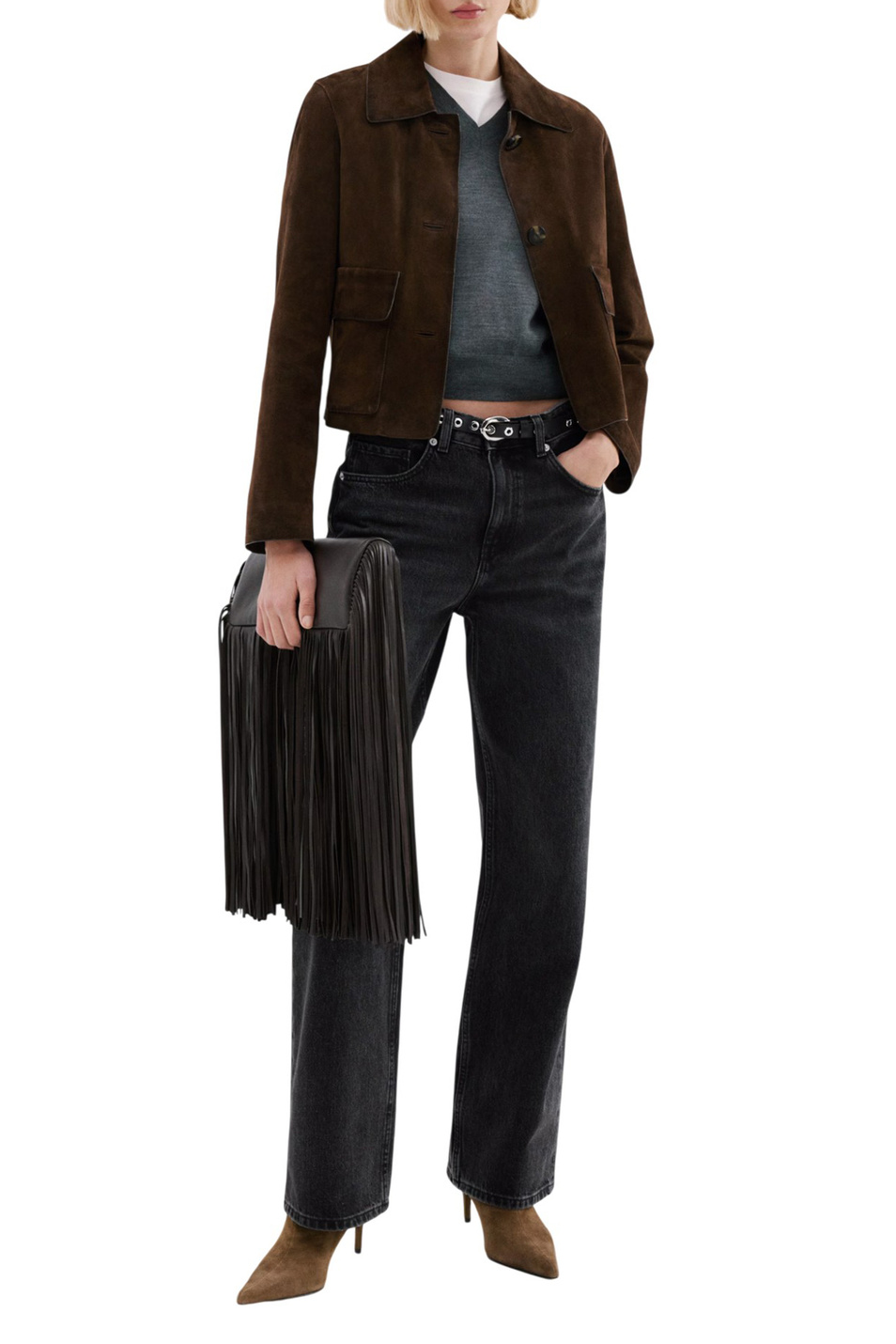 Женский Mango Джинсы RIVER из хлопка (цвет ), артикул 27053297 | Фото 2