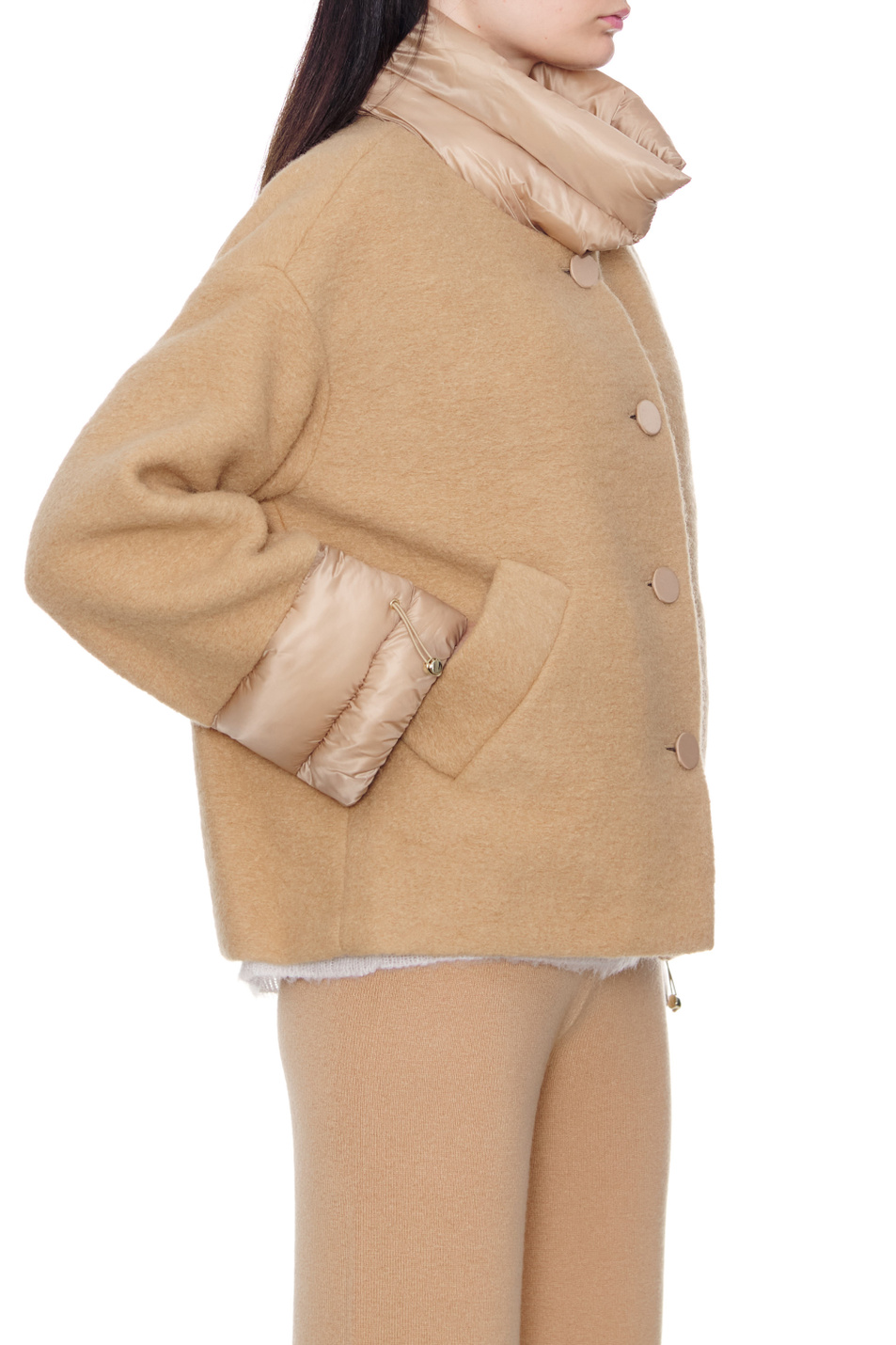 iBLUES Куртка свободного кроя ALIMA из смесового шерстяного джерси (цвет ), артикул 79060126 | Фото 6