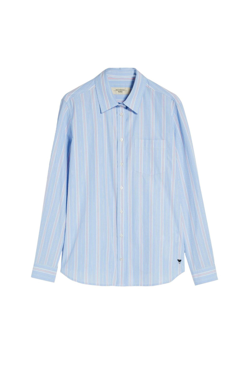 Рубашка BAHAMAS из натурального хлопка в полоску|Основной цвет:Голубой|Артикул:2415111121 | Фото 1