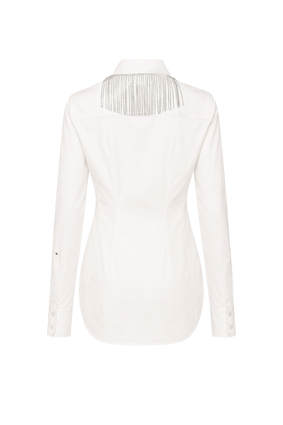 Женский Sportmax Блузка PESI из хлопка со стразами (цвет ), артикул 2622196041 | Фото 2