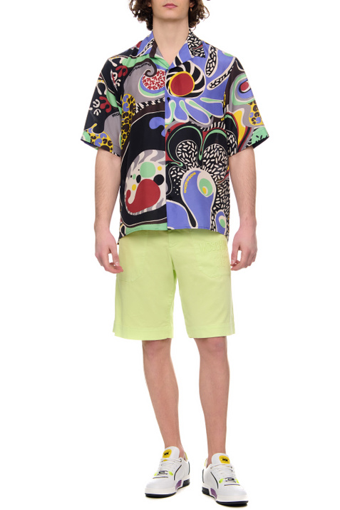 Moschino Рубашка из чистого шелка с принтом ( цвет), артикул A0207-2056 | Фото 2