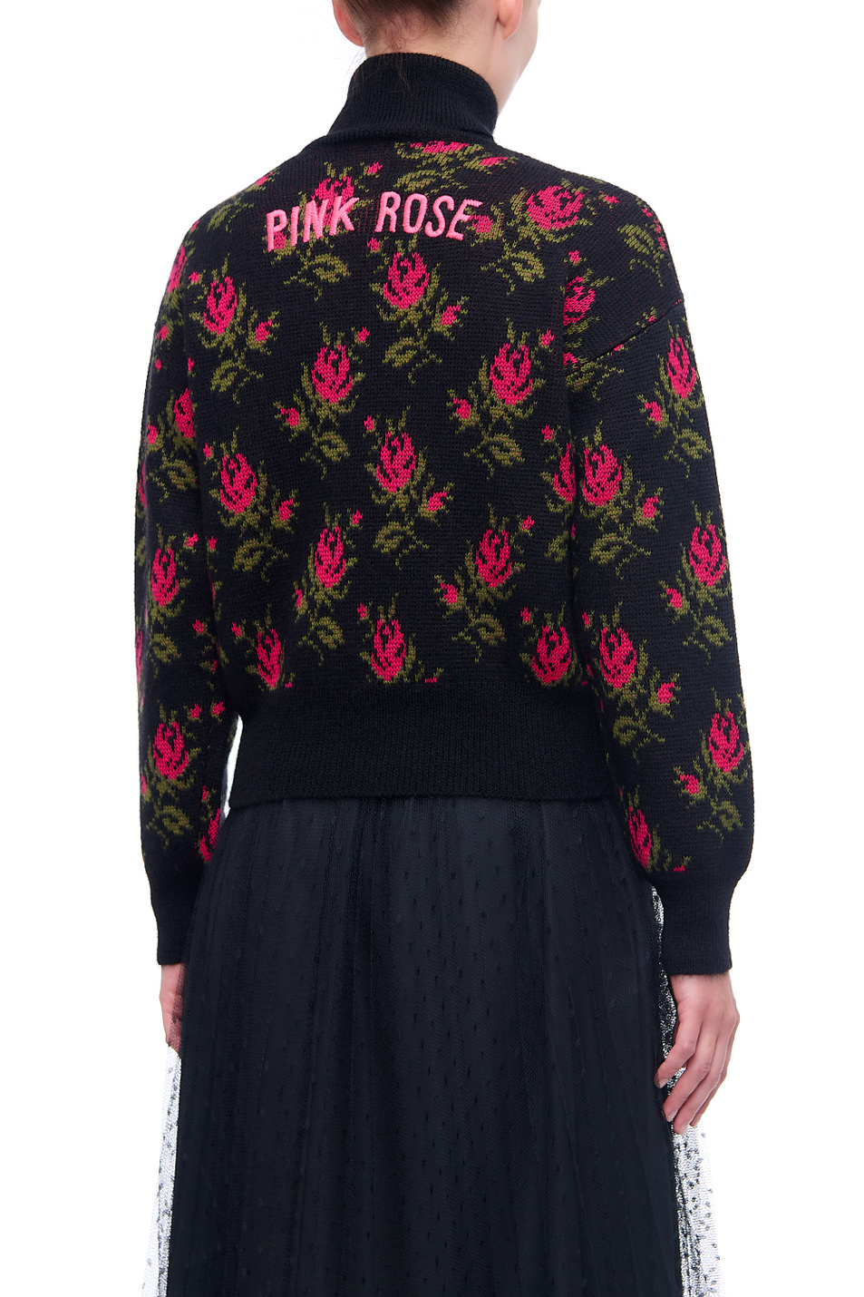 Женский Red Valentino Свитер с высоким горлом и узором (цвет ), артикул WR3KC09P642 | Фото 4