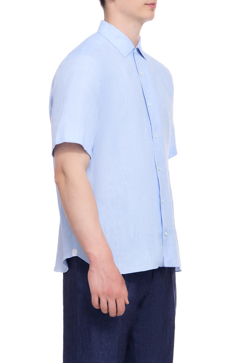Мужской Zegna Рубашка из чистого льна (цвет ), артикул UBX31A5-SCO3-16G | Фото 3