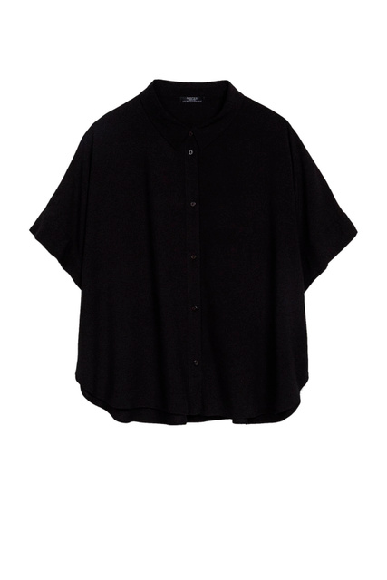 Однотонная блузка|Основной цвет:Черный|Артикул:195325 | Фото 1