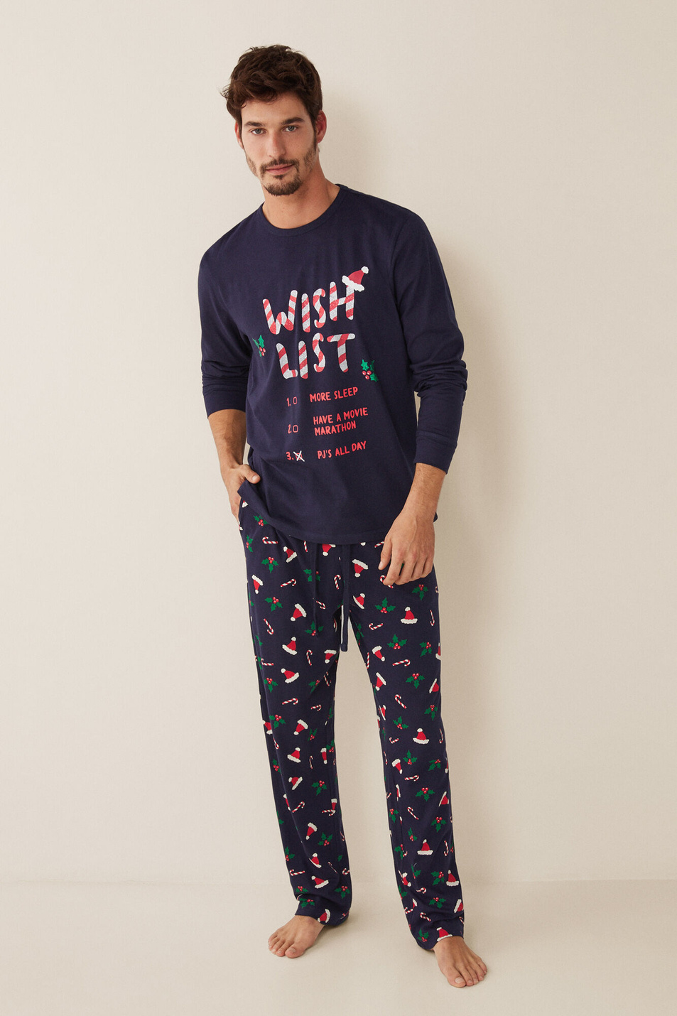 Мужской Women'secret Длинная пижама «Wish list» (цвет ), артикул 2766701 | Фото 1