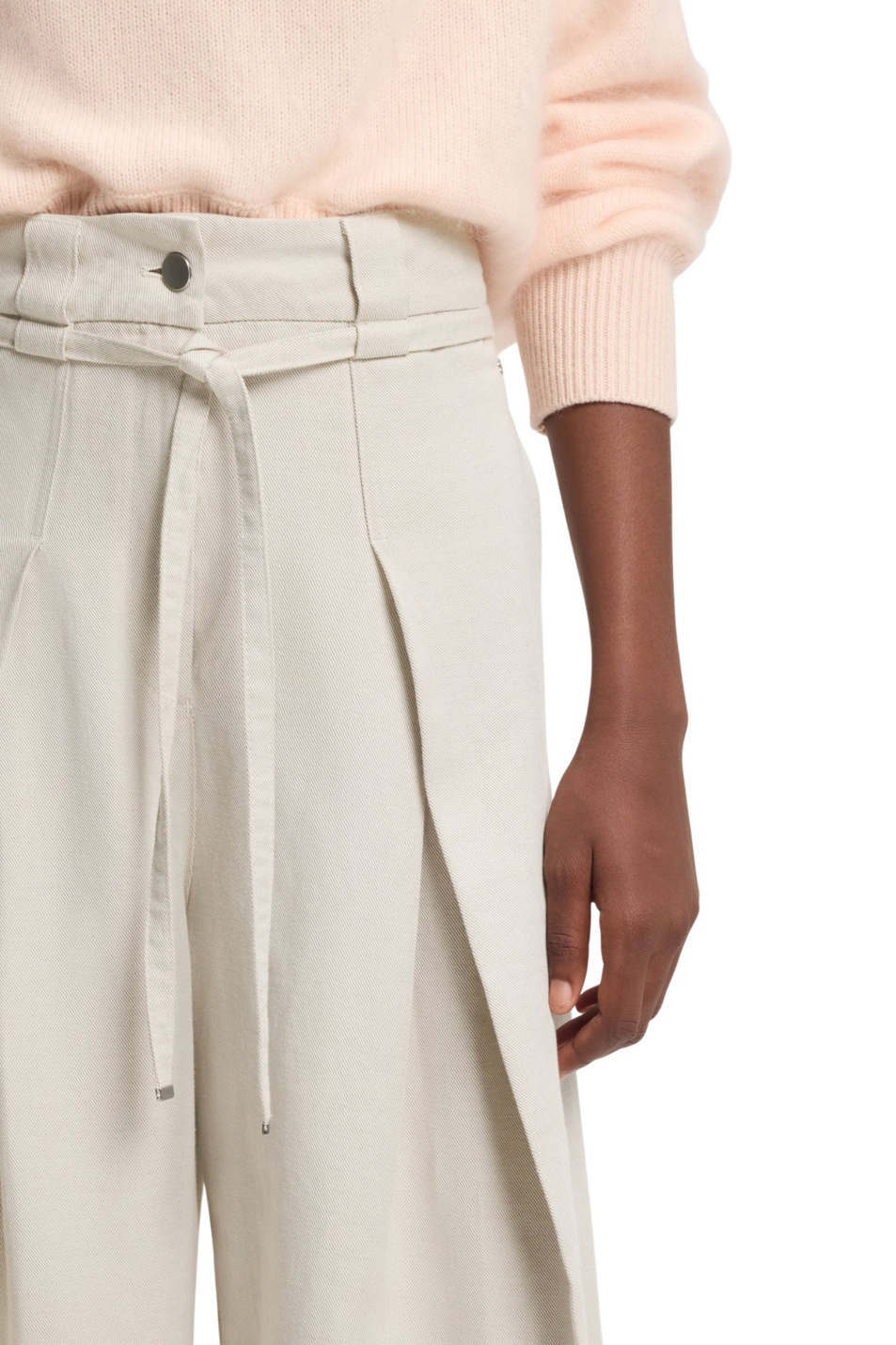 Женский BOSS Брюки из хлопка и льна (цвет ), артикул 50553922 | Фото 5