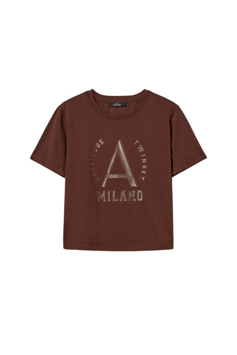 Женский TWINSET Milano Футболка с принтом (цвет ), артикул 261AP2163 | Фото 1