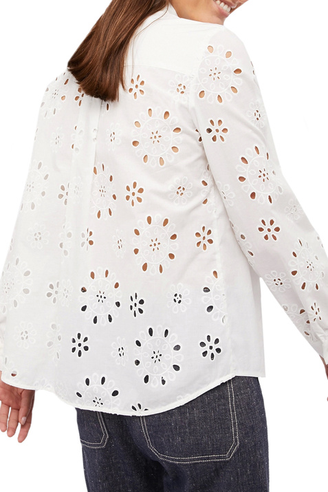 Pennyblack Рубашка TRIBUTO из поплина с вышивкой бродери англез ( цвет), артикул 31111022 | Фото 4
