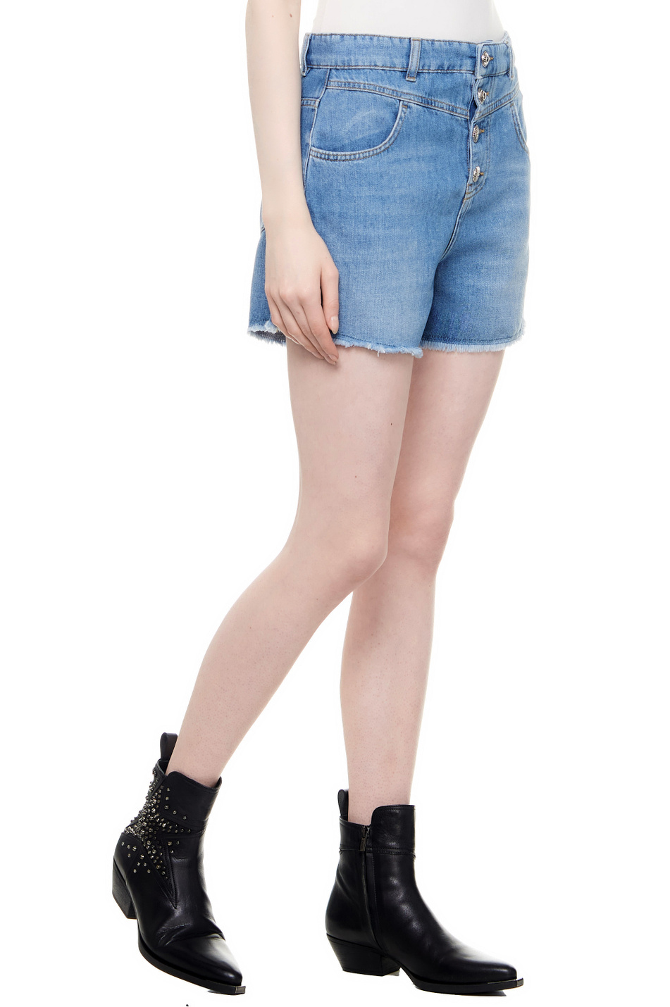 Женский Liu Jo Шорты джинсовые из натурального хлопка (цвет ), артикул UA4161D4828 | Фото 3