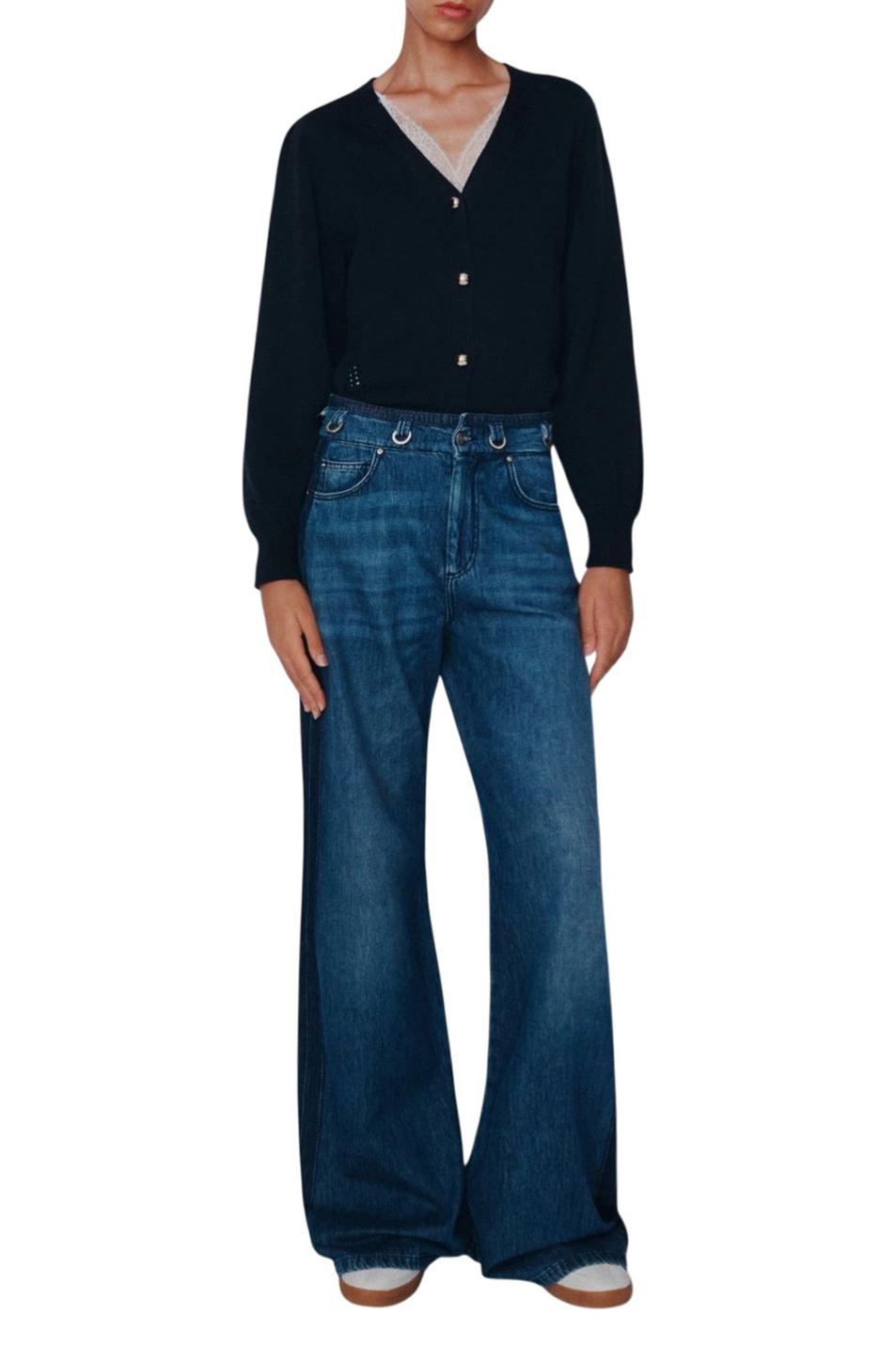 Женский MARELLA Джинсы MLSWLEG2 из хлопка (цвет ), артикул 2613181064 | Фото 2