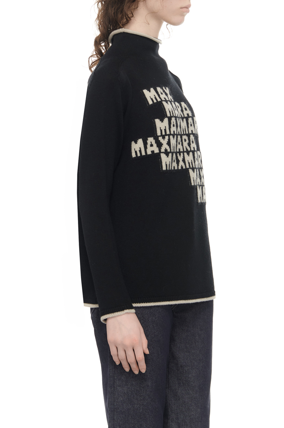 Женский Max Mara Свитер KIR из натуральной шерсти с логотипом (цвет ), артикул 2419361111 | Фото 3