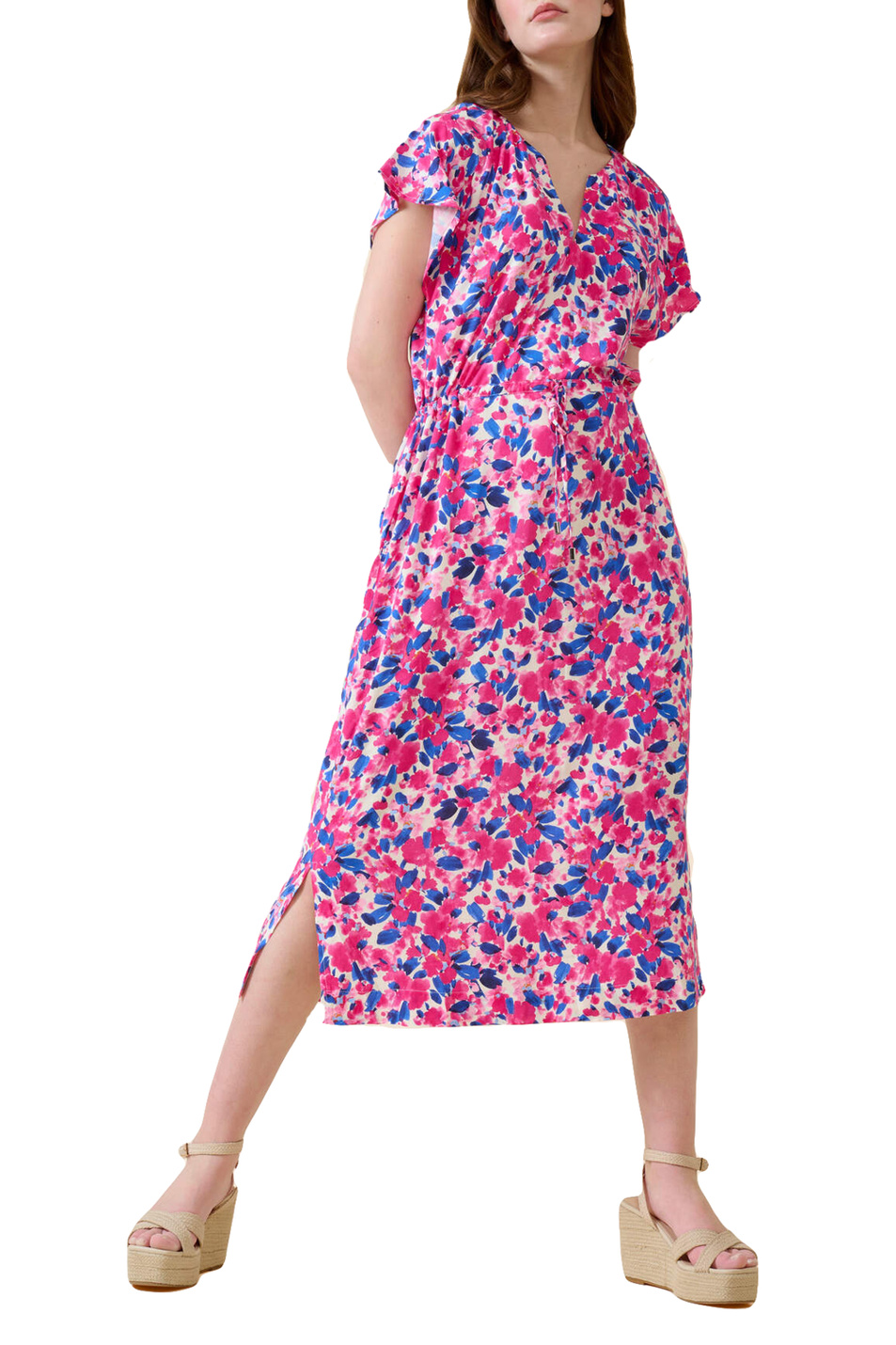 Orsay Платье с V-образным вырезом и цветочным узором (цвет ), артикул 442243 | Фото 2