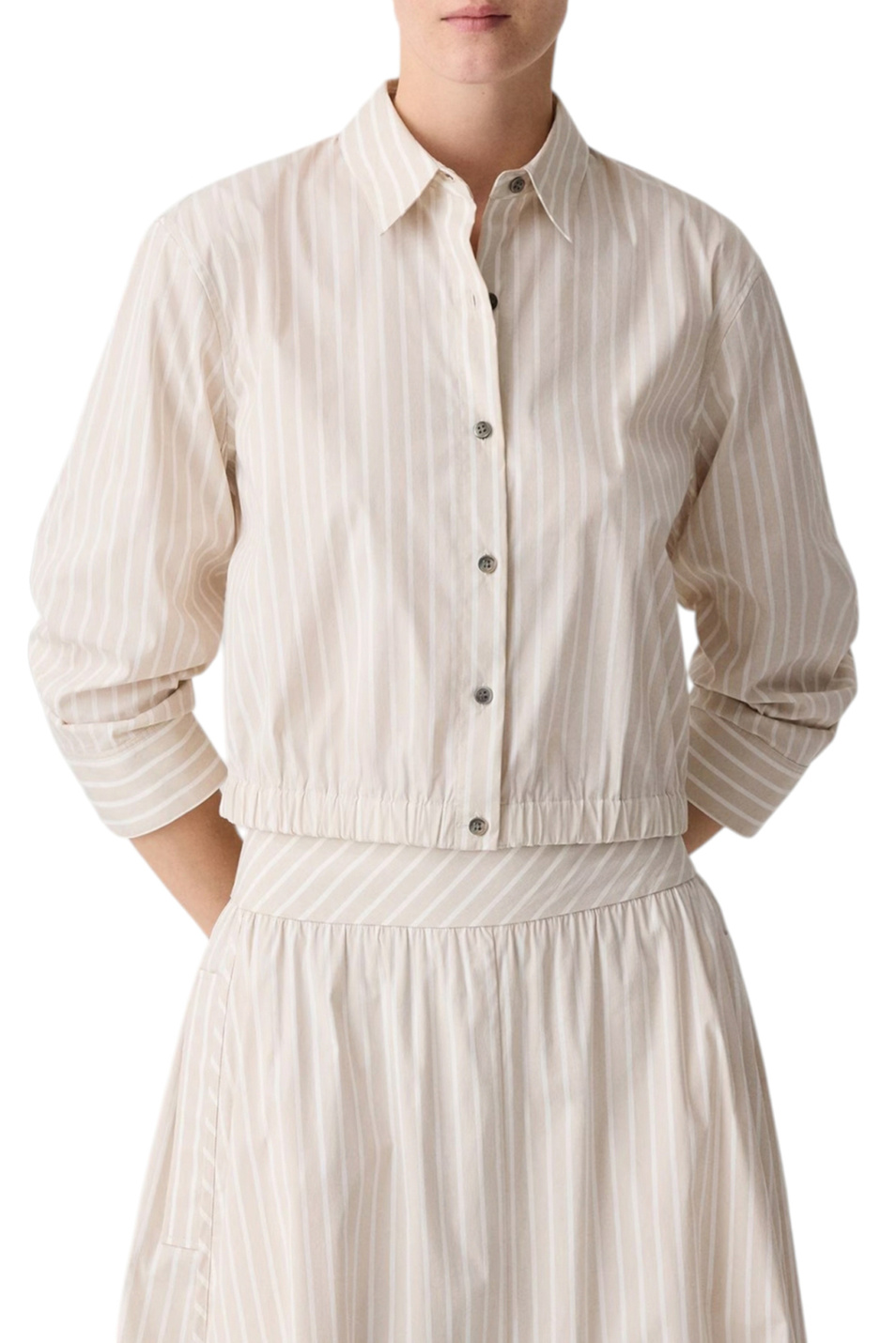 Женский Theory Рубашка в полоску (цвет ), артикул Q0204530 | Фото 3