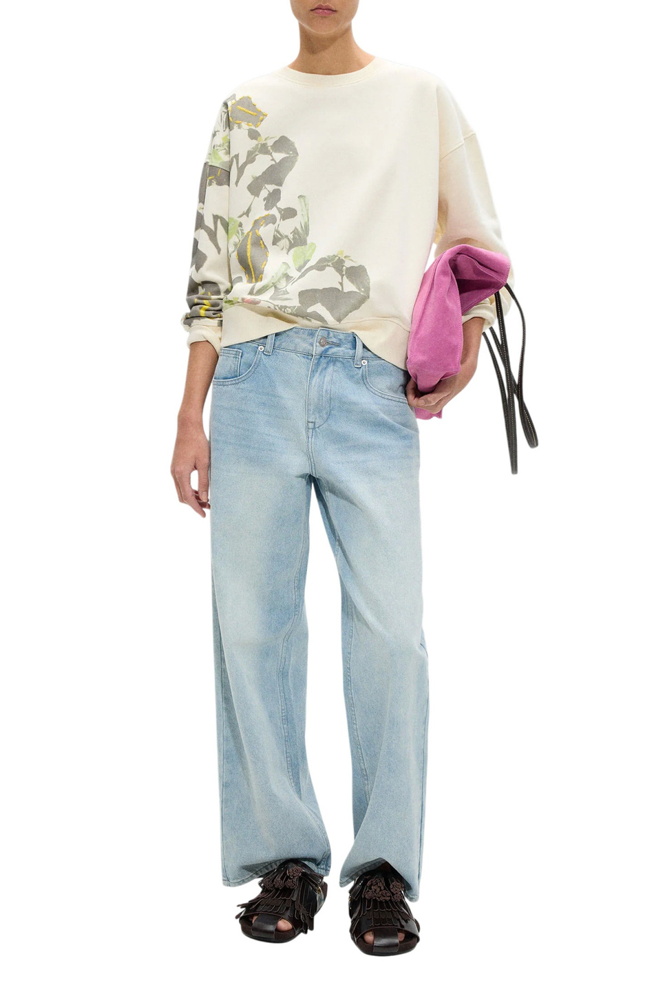 Женский Parfois Свитшот из хлопка с принтом (цвет ), артикул 244211 | Фото 2