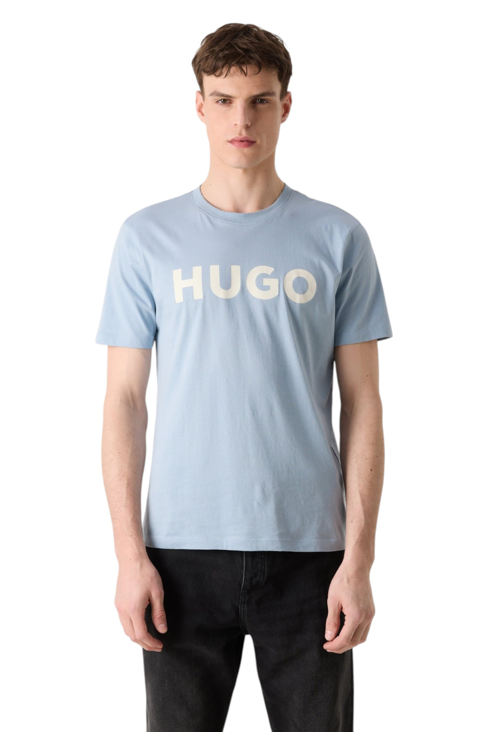 Мужской HUGO Футболка Dulivio из хлопка с логотипом (цвет ), артикул 50467556 | Фото 4