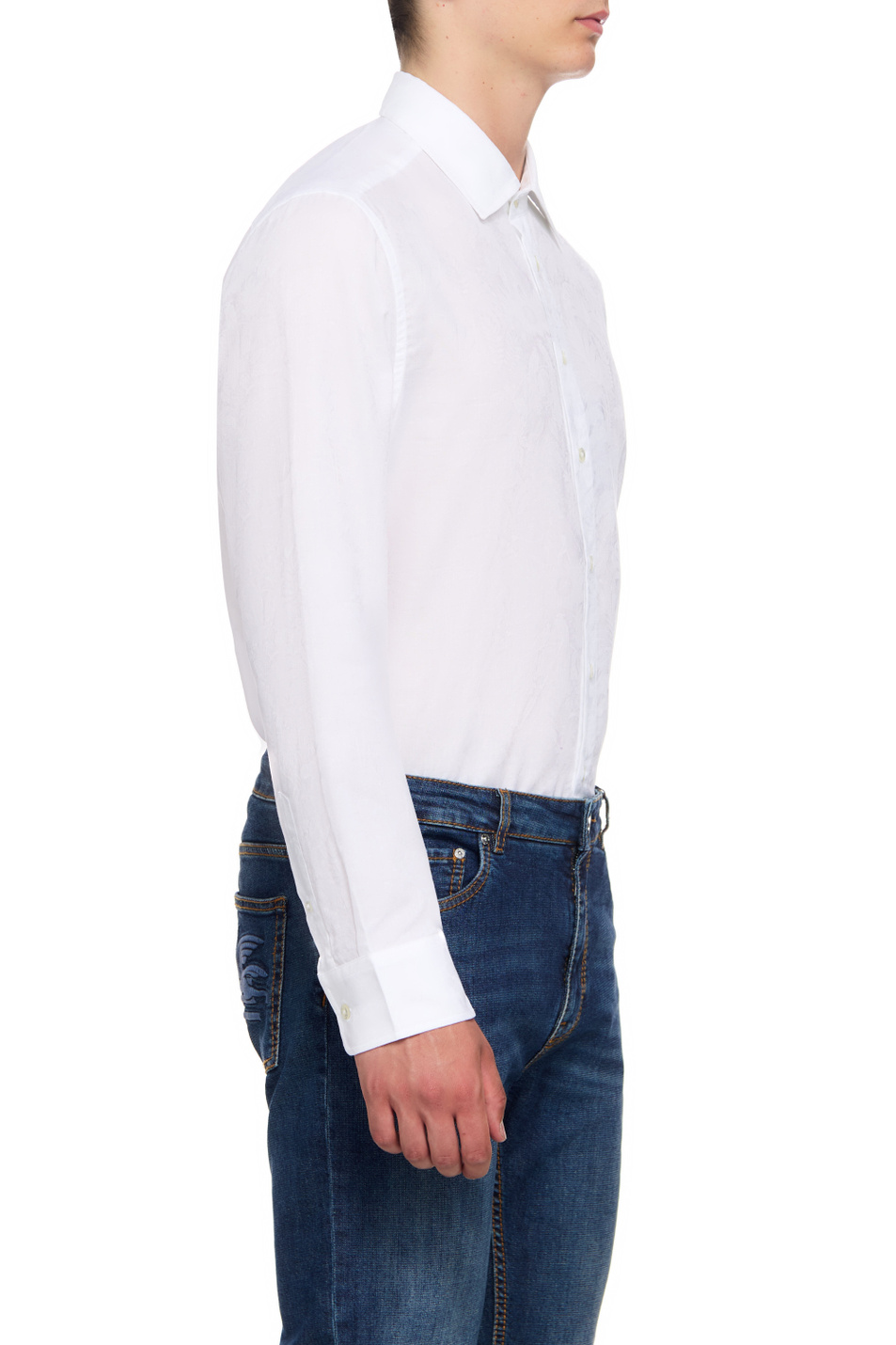 Мужской Etro Рубашка из натурального хлопка (цвет ), артикул 1290831120990 | Фото 5