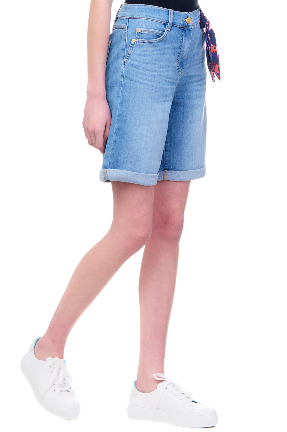 Женский Gerry Weber Джинсовые шорты с эффектом потертости (цвет ), артикул 822088-66815-Shorts | Фото 5