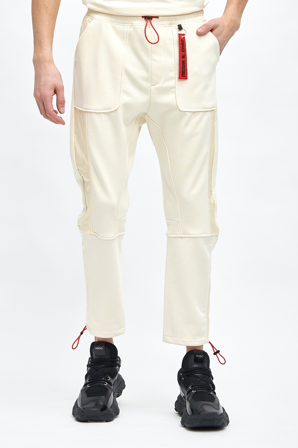 HUGO Cпортивные брюки Dangolin из смесового хлопка (цвет ), артикул 50443302 | Фото 1