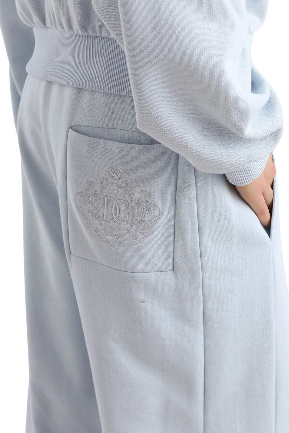 Женский Dolce & Gabbana Брюки из хлопка с вышивкой (цвет ), артикул FTDIDZ-GDDMP | Фото 5