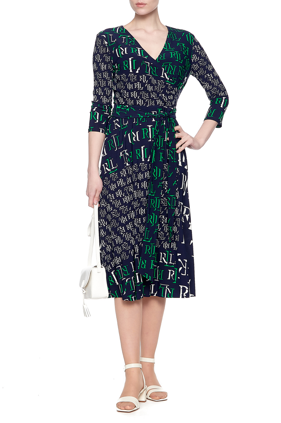 Lauren Платье CARLYNA с принтом и V-образным вырезом (цвет ), артикул 250834104001 | Фото 1